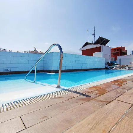 Studio With Balcony, Wifi And Rooftop Pool In Puerto De La Cruz 아파트